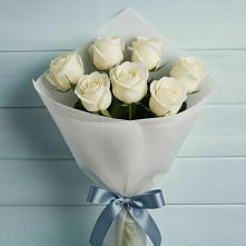 Букет 7 Белых роз Эдлесс Лав #REPLACE_PRED# Торгашино