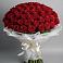 Букет 101 Красная роза Блэк Мэджик в Торгашино