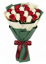 Букет Микс из красных и белых роз #REPLACE_PRED# Торгашино