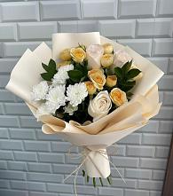 Букет цветов из:  Розы и Хризантемы в Торгашино