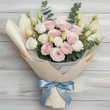Букет цветов из:  Лизиантусы в Торгашино