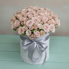 Цветочная композиция из Розы в шляпной коробке #REPLACE_PRED# Торгашино