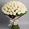 Букет 101 беля роза Белоснежка в Торгашино