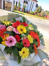Букет цветов из:  Герберы #REPLACE_PRED# Торгашино