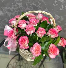 Цветочная композиция из Розы в корзине #REPLACE_PRED# Торгашино