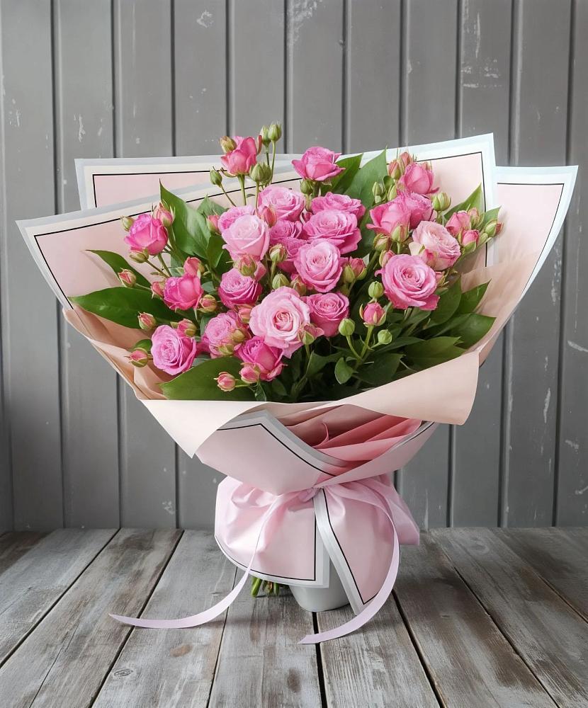 Букет Розовый кустик в Торгашино