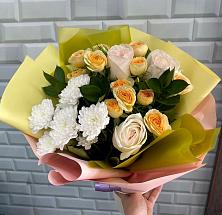 Букет цветов из:  Розы и Хризантемы #REPLACE_PRED# Торгашино