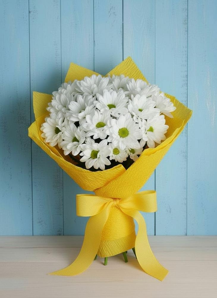 Букет цветов из: Хризантемы в Торгашино