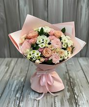 Букет цветов из:  Гвоздики, Розы и Хризантемы в Торгашино