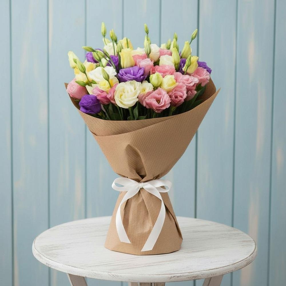 Букет цветов из: Лизиантусы в Торгашино