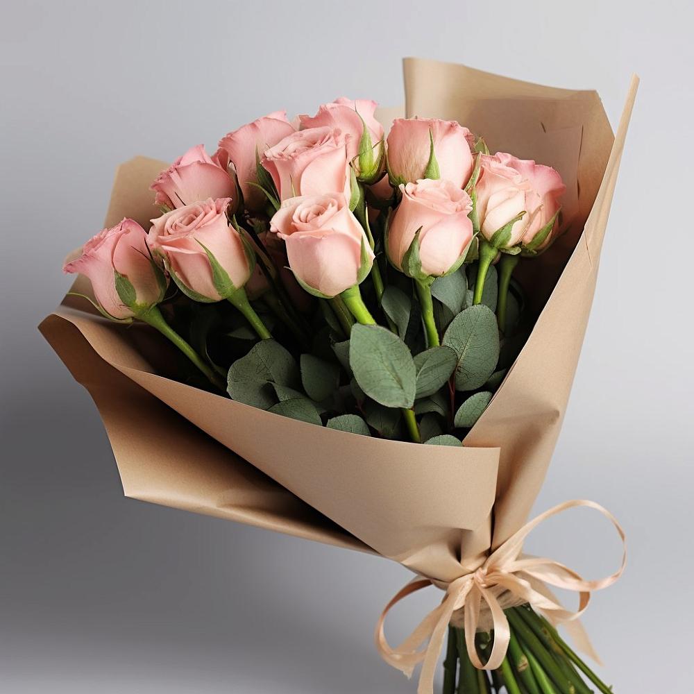 Букет 11 Нежных роз в Торгашино