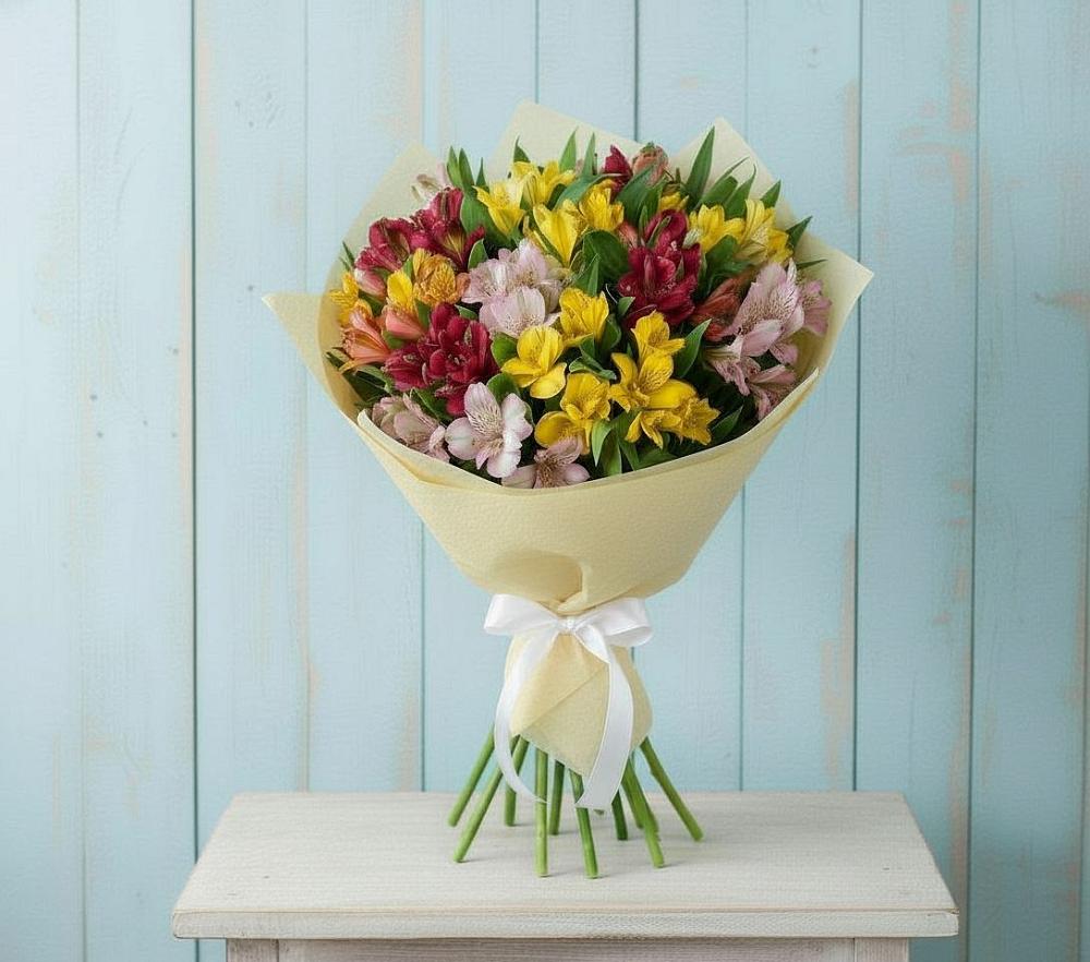 Букет цветов из: Альстромерии в Торгашино