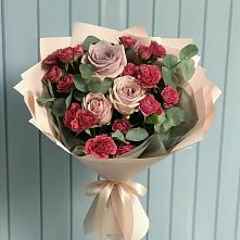 Букет цветов из:  Гвоздики и Розы в Торгашино