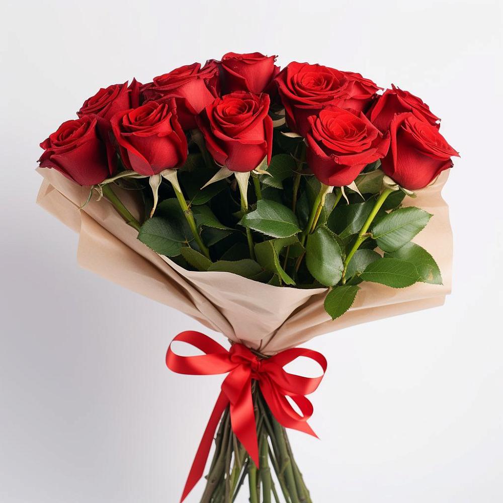 Букет 11 Красных роз Эдлесс Лав в Торгашино