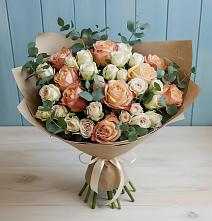 Букет цветов из:  Альстромерии и Розы #REPLACE_PRED# Торгашино