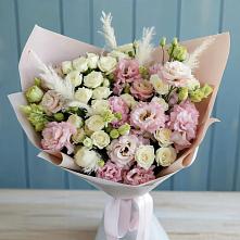 Букет цветов из:  Альстромерии и Розы в Торгашино